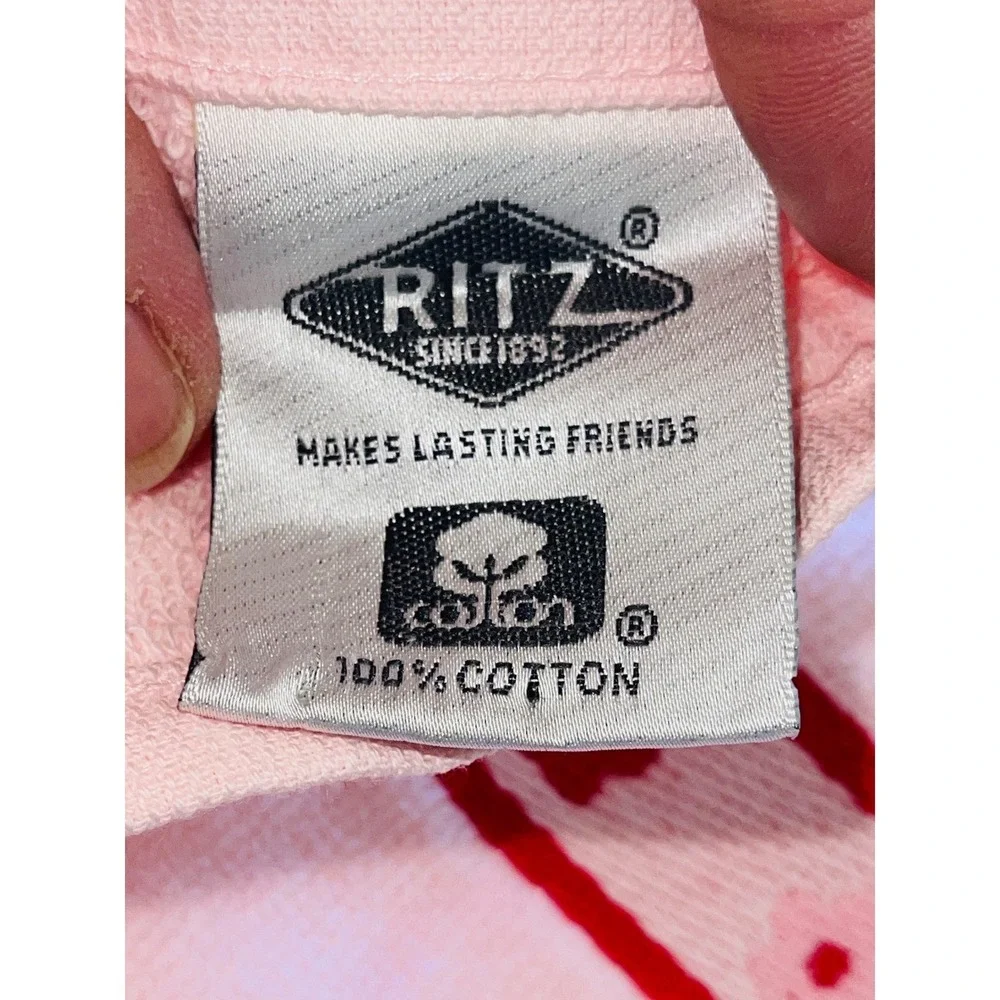 NEW Ritz Bath Accents 3pc Towel Set OS Pink Heart Embroidery Hand & 2 Washcloths